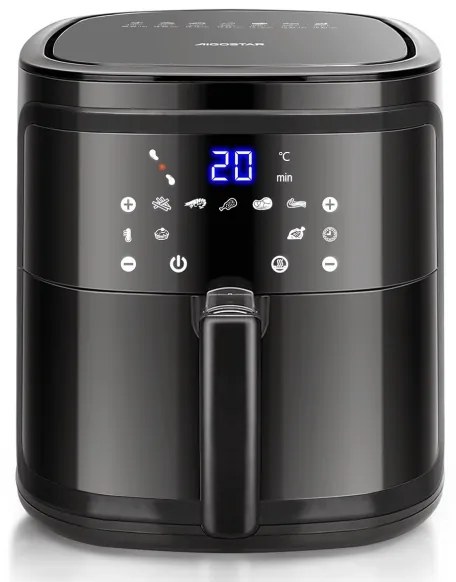 Aigostar - Intelligens forrólevegős sütő 7l 1900W/230V/60perc Wi-Fi