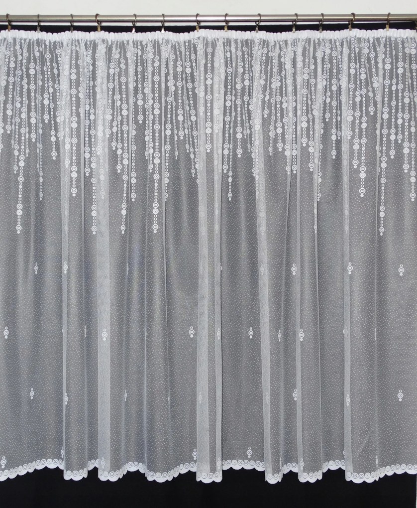 Mg Függöny jacquard 4326 Fehér 310X160 kész szalaggal