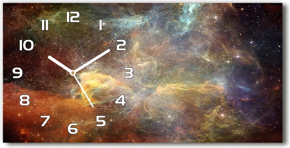 Modern falióra, üveg Kozmosz 60x30 cm