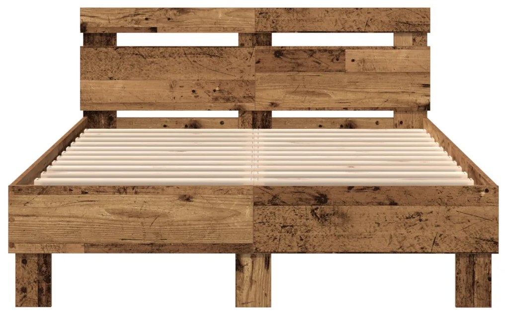 Fa Ágykeret Természetes Tömör fa 120 x 200 cm Tartós