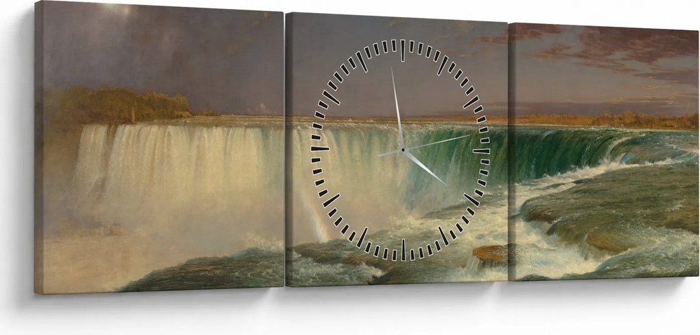 Kép - Frederic Edwin Church, Niagara, reprodukciók (órával) (90x30 cm)