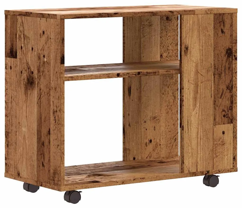 Oldalasztal Régi fa 70x35x55 cm műszaki fa