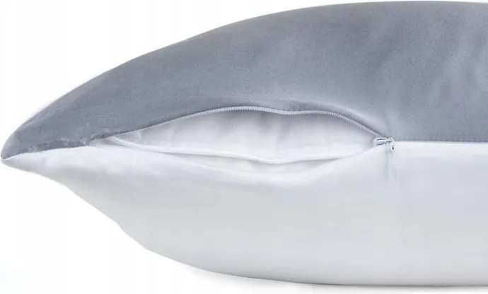 Selyem párnahuzat 40X40 bambusz szürke Klara