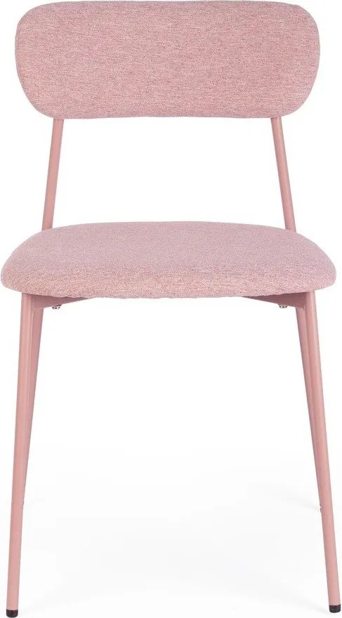 Rózsaszín kárpitozott étkezőszék Inka – Yes Everyday