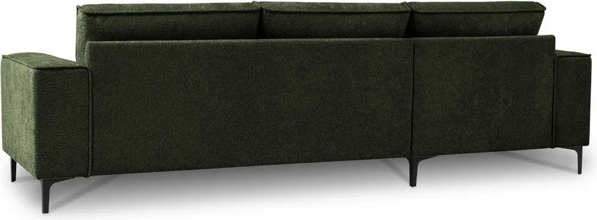 Zöld zsenília sarokkanapé (bal oldali-heverő résszel) Copenhagen – Scandic