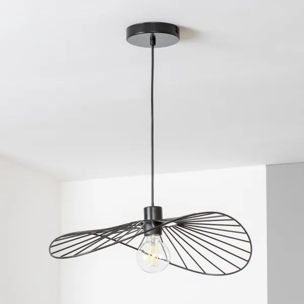 Brilagi - LED függeszték drótkábelen CERIA WIRE 1xE27/40W/230V 40x56 cm fekete
