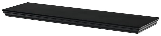 Lebegő polc fekete 80 cm MDF P-025