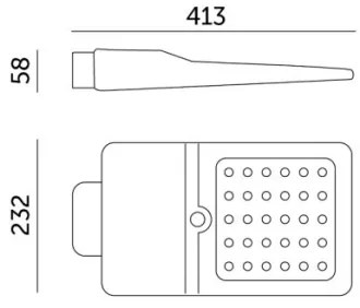 LED napelemes utcai lámpa érzékelővel STREET LED/15W/7,4V 4000K IP65 5400 mAh