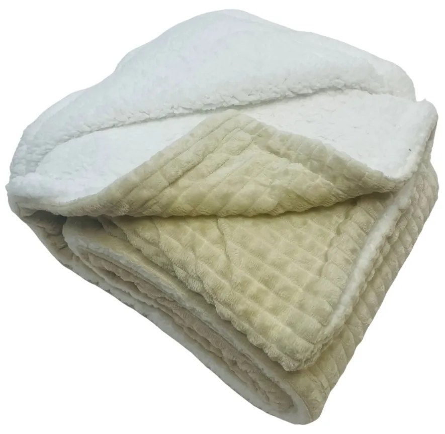 Luxus báránytakaró krém mikroplüssből 200x230cm TiaHome
