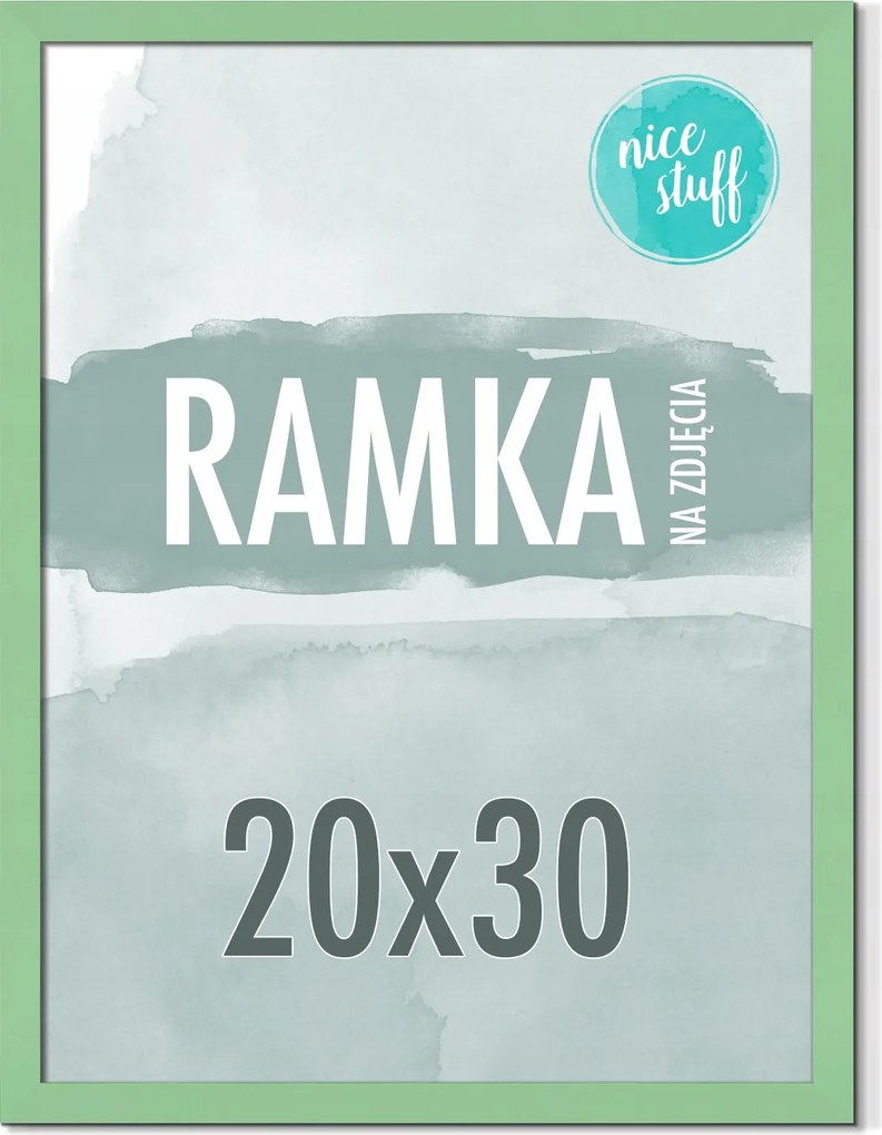 Képkeret 20x30 A4 Képkeret Fotó 30x20 Menta Zöld