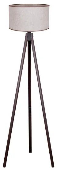 Duolla - Állólámpa 1xE27/60W/230V átm. 44 cm bézs/wenge