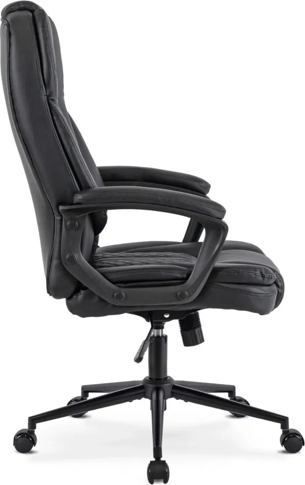 Forgószék fekete színben, műbőr kárpittal. PHONIX