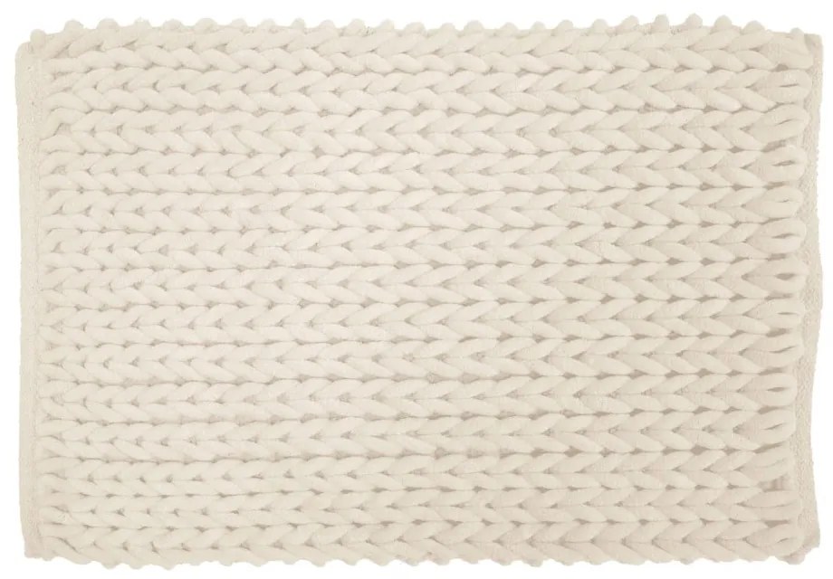 Krémszínű fürdőszobai kilépő 50x80 cm Ariel – douceur d'intérieur