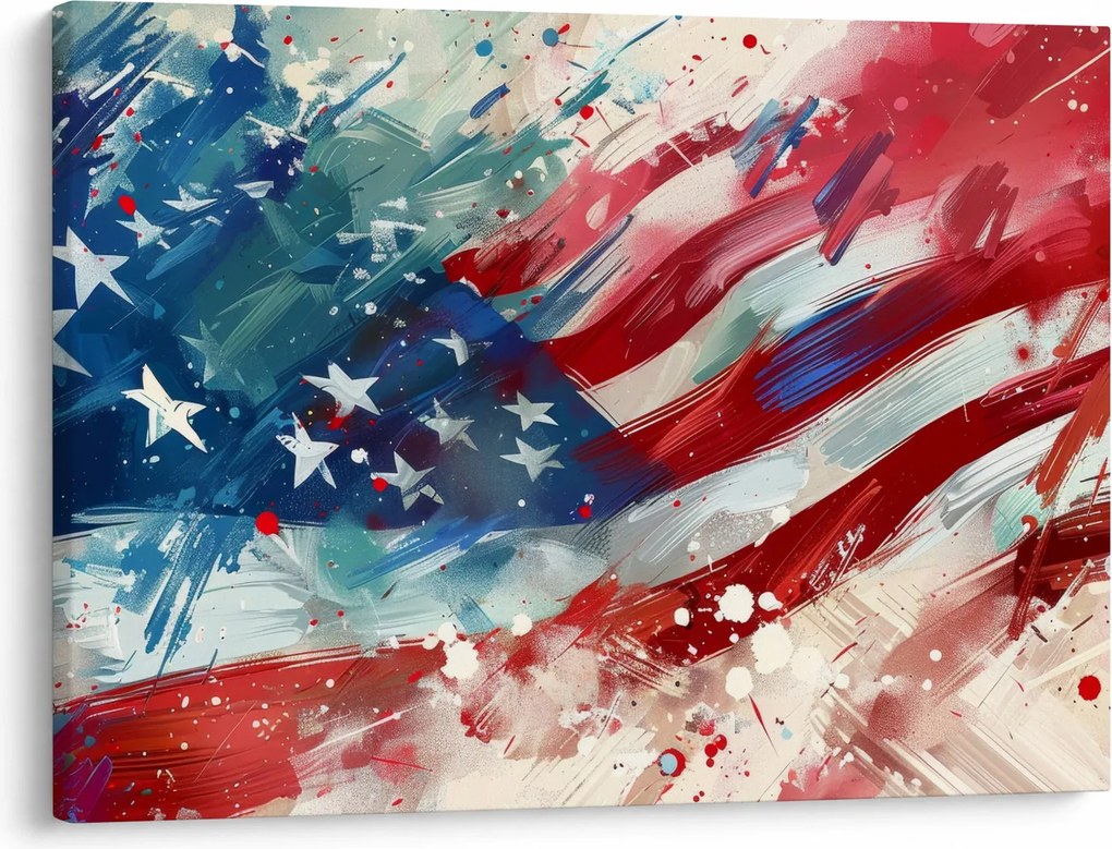 Kép - Az USA zászlaja (70x50 cm)