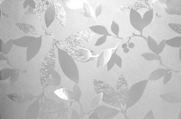 Ragasztó nélkül tapadó ablakfólia - Díszes levelek - 45 cm x 15 m