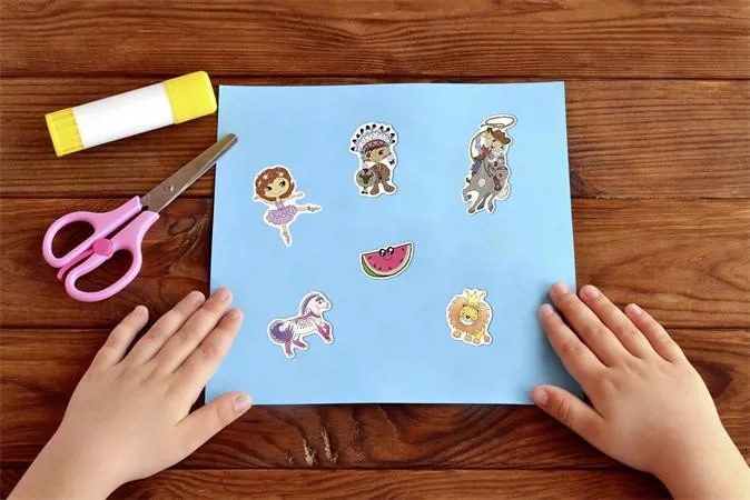 Matrica, papír, 1 ív, 76x120 mm, AVERY ZWECKFORM, Z-Design No.53221, balerina (AY53221)