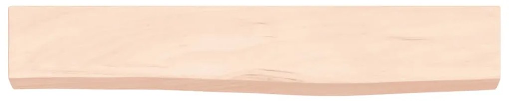 kezeletlen tömör tölgyfa fali polc 60x10x4 cm