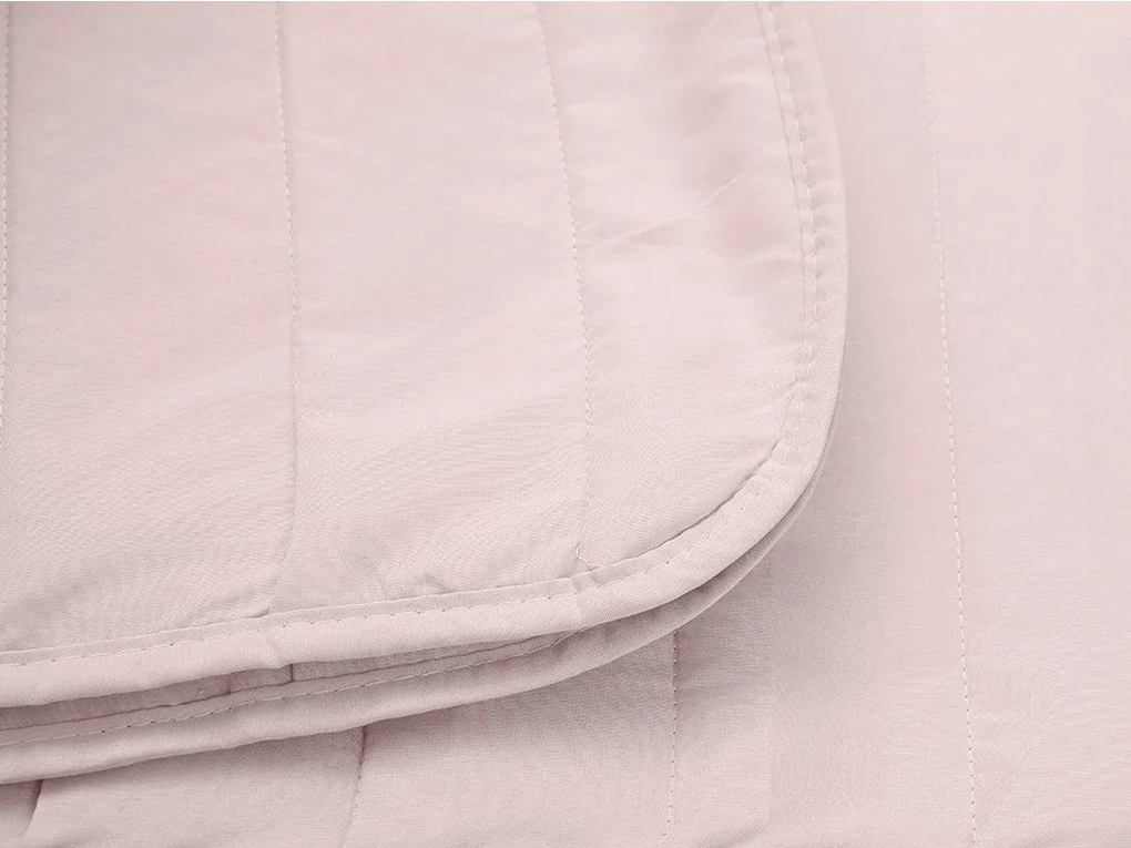 SUMMER nyári steppelt paplan 140x200 cm párnahuzattal 70x90 cm, púderrózsaszín