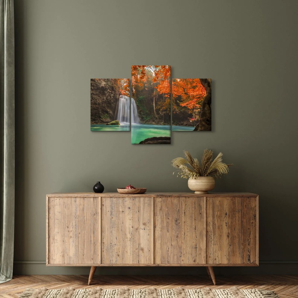 Kép - Vízesés Thaiföldön (90x60 cm)