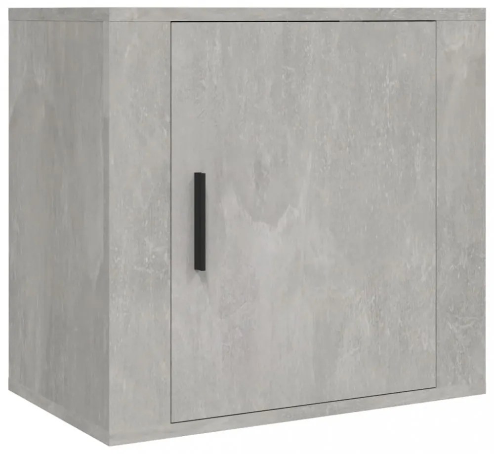 2 db betonszürke falra szerelhető éjjeliszekrény 50x30x47 cm