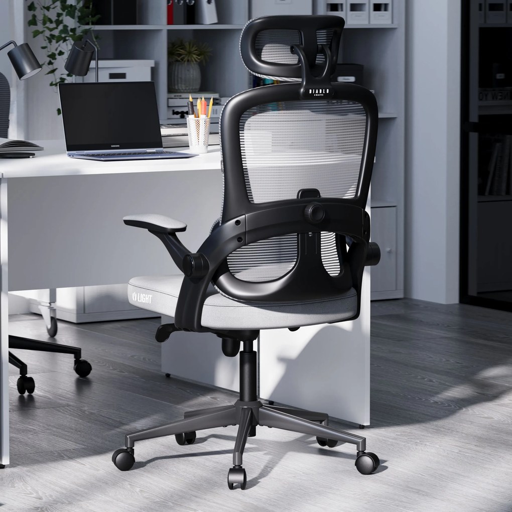 Ergonomikus irodai szék szürke Normal Size: Diablo V-Light