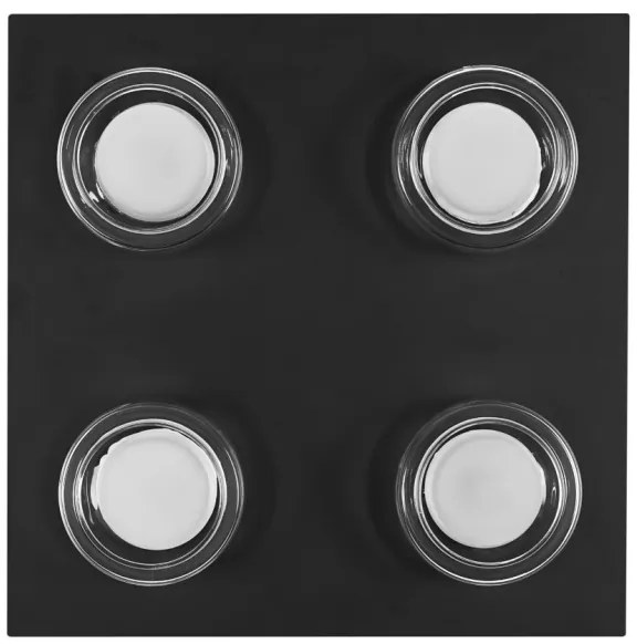 Ledvance -LED Fürdőszobai mennyezeti lámpa ORBIS FLAME 4xLED/5,5W/230V IP44 fekete