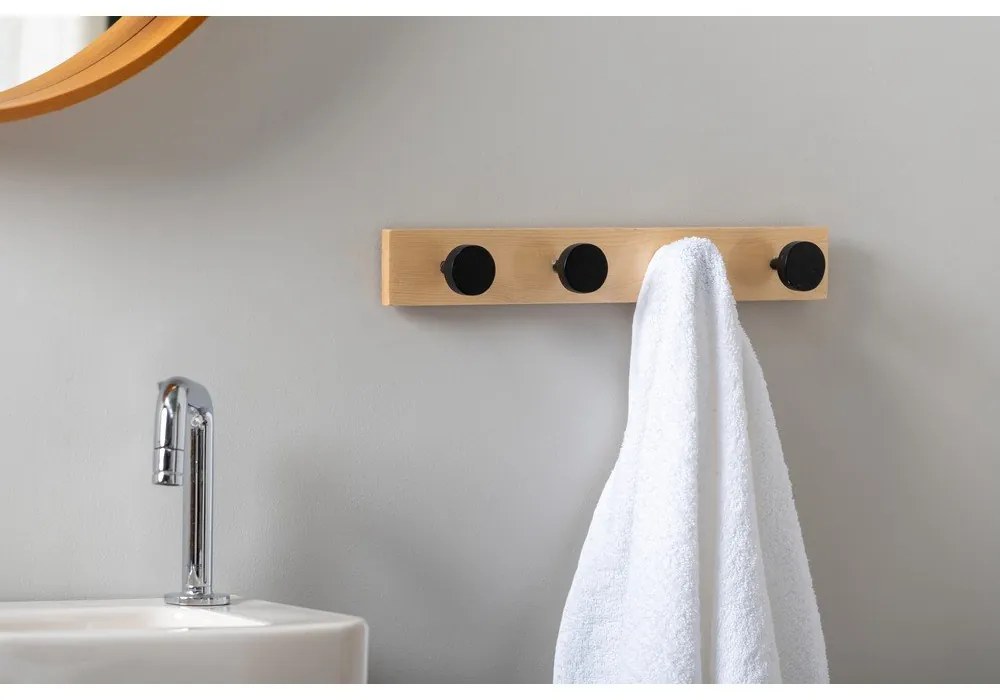 Fekete borovi fenyő fali fogas Knobs – PT LIVING