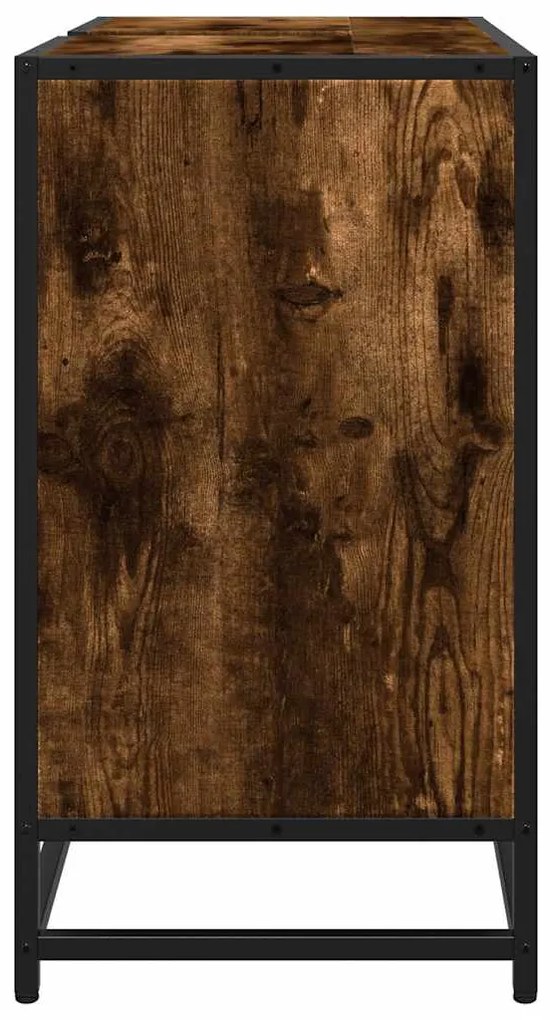 mosdószekrény füstölt tölgy 65x33x60 cm Gépesített fa