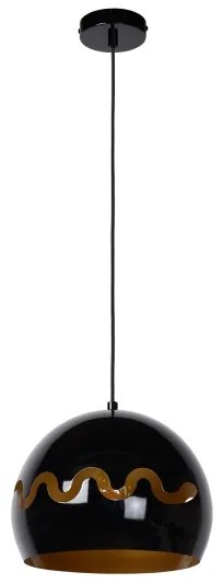 Lucide 30484/28/30 - Csillár zsinóron CORENTIN 1xE27/60W/230V fekete