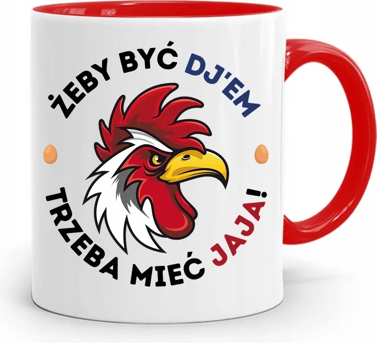 Dja Zene Bögre Piros Kell Egy Tojás Nyomtatott Fotóval