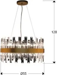 SCHULLER 365277 GRA Modern Led Függesztett Lámpa G9 IP20
