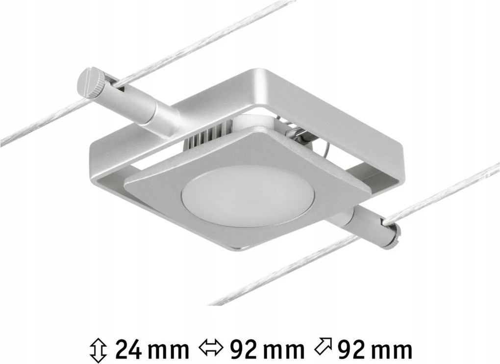 Paulmann Led kábeles spotlámpa MacLED 4.5W 3000K 12V matt króm/króm
