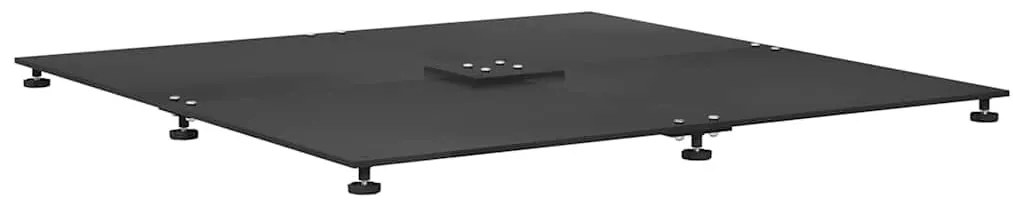 Napernyőtalp Fekete 100 x 100 x 4 cm Acél