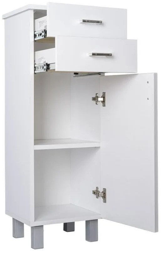 Viva STYLE fürdőszobai ÁLLÓSZEKRÉNY 100 POLCOS -2 fiók - BALOS - 35 x 33 x 100 cm