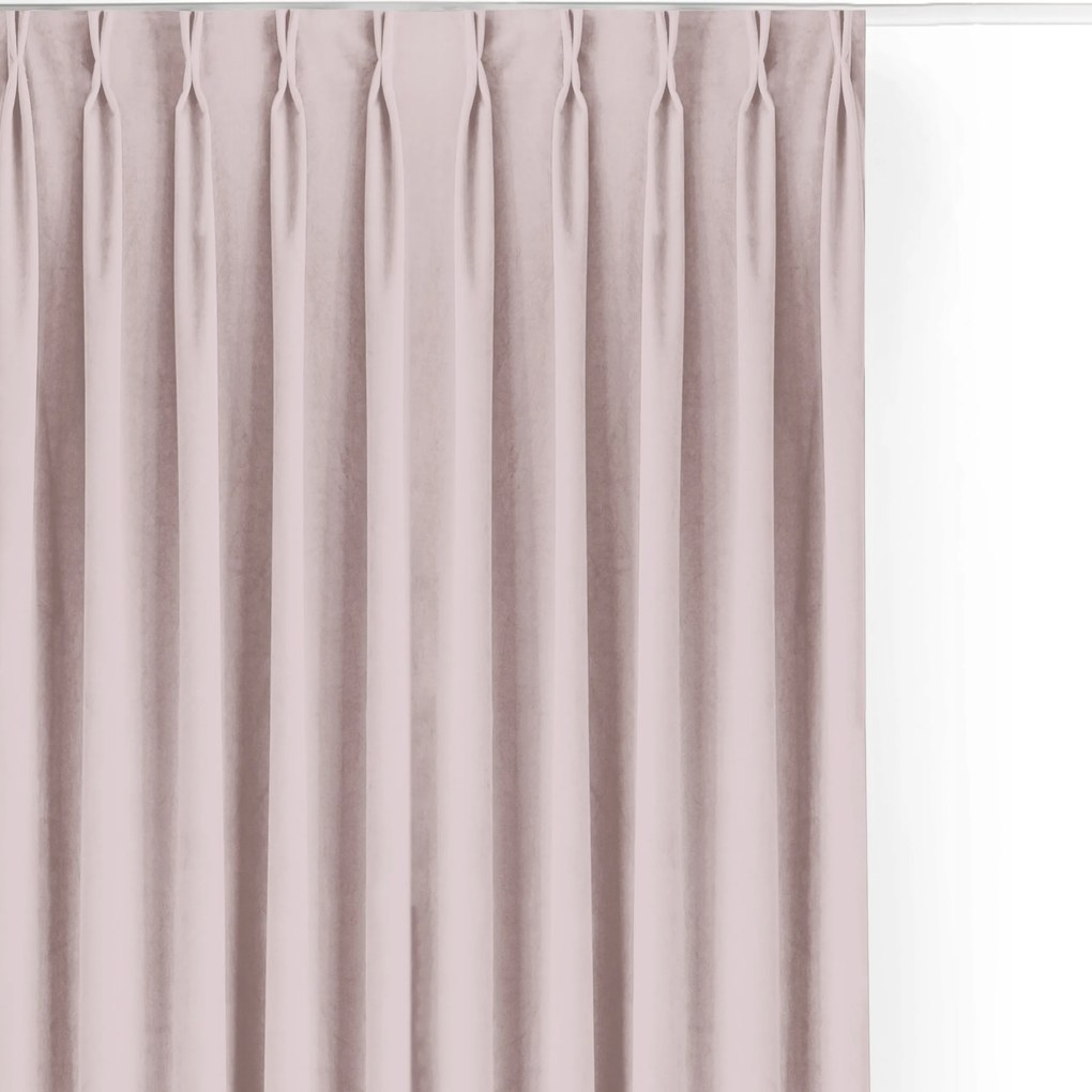 Filumi Velvet matt flex függöny nappaliba Világos Rózsaszín 400x250