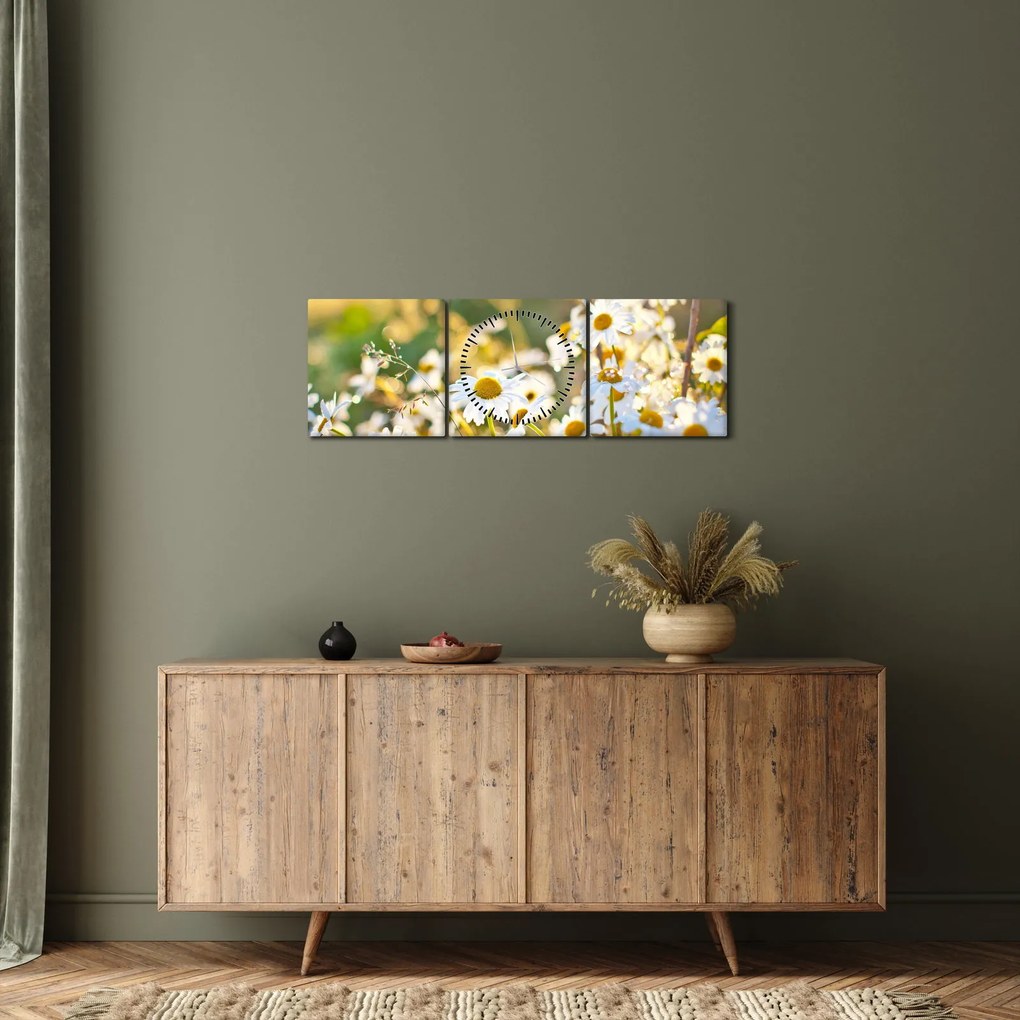 Kép - Százszorszépek (órával) (90x30 cm)