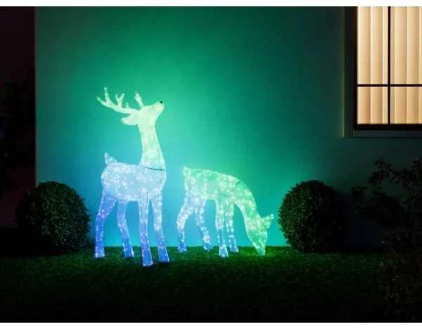 Twinkly TW3RD140SPP-TEU - LED RGBW Dimmelhető kültéri rénszarvas 160xLED IP44 Wi-Fi