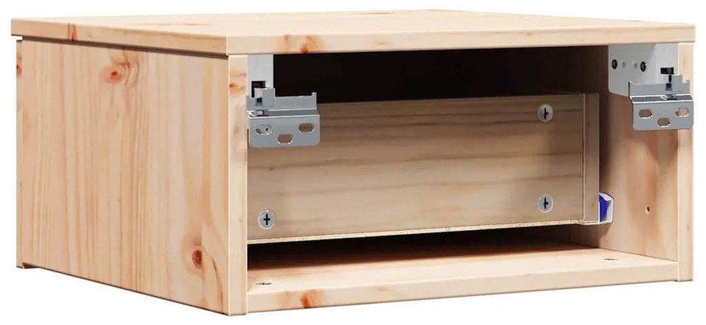 Éjjeli asztal 2 pcs Barna 37 x 35 x 18.5 cm Tömör fenyőfa