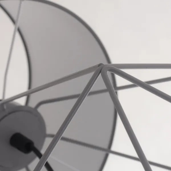 Asztali lámpa BASKET 1xE27/60W/230V szürke