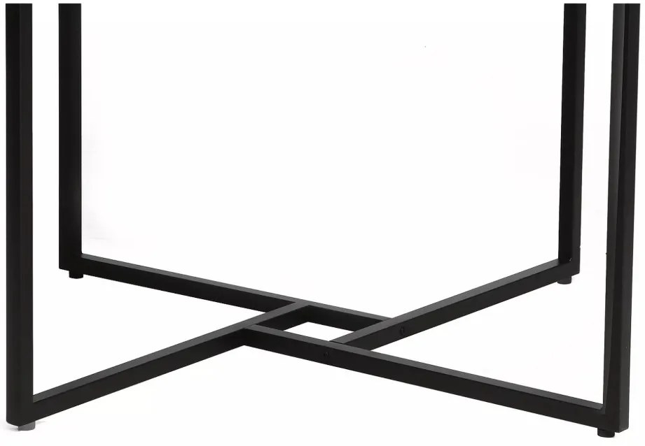 Alto kerek étkezőasztal tölgy/fekete 120 cm