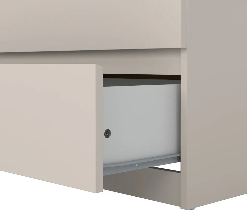 Krémszínű komód 154x76x50 cm Naia – Tvilum