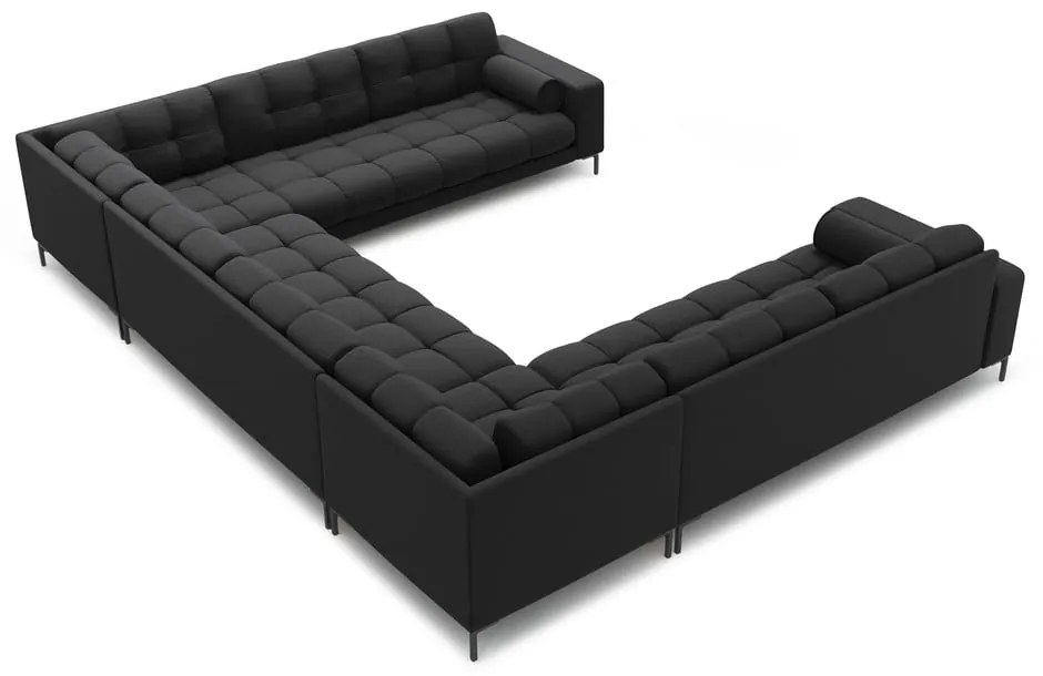 Sötétszürke sarokkanapé (U alakú) Bali – Cosmopolitan Design