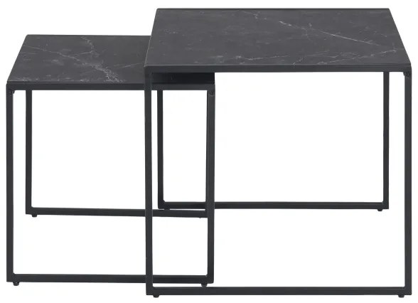 ALMA dohányzóasztal szett 2 db antracit