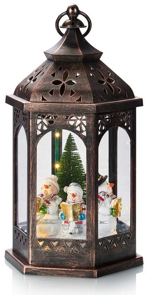 Markslöjd 704973 - LED Karácsonyi dekoráció ROLF LED/3xAA barna lámpás