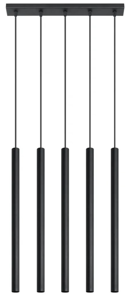 SOLLUX SL-0472 PASTELO Hengeres Függesztett Lámpa Fekete G9 IP20