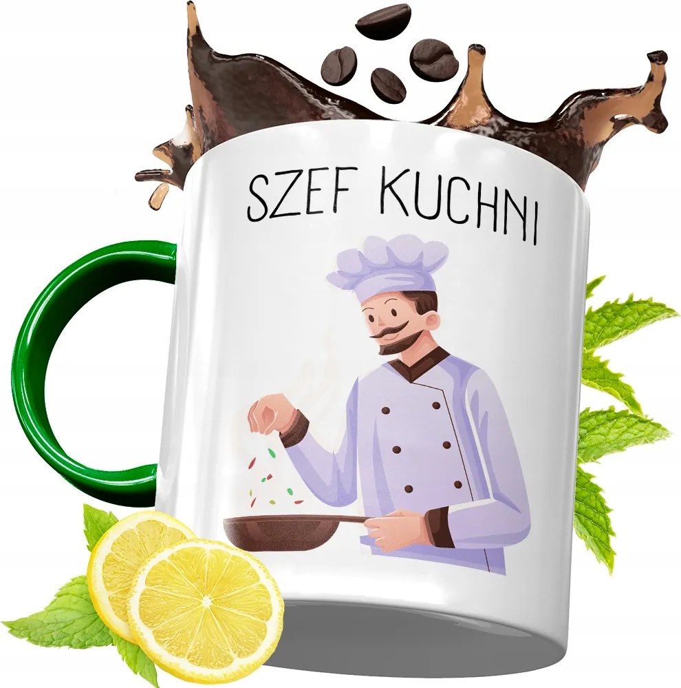 Zöld Bögre Szakácsnak Tökéletes Ajándék fényképes nyomtatással