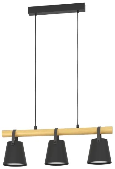 Eglo 43636 - Csillár zsinóron BOYLE 3xE27/10W/230V