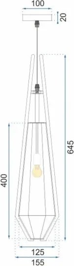 MORETTI MO4639 DIAMOND Arany Színű Függeszték 1xE14 40W IP20