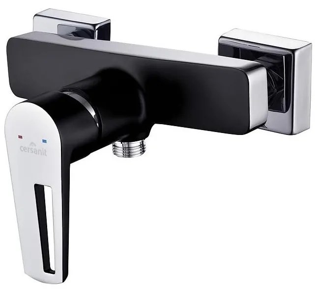 Cersanit S951-034 - Zuhanycsap MILLE fekete/fényezett króm