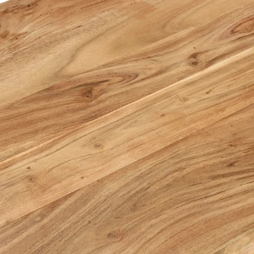 vidaXL tömör akácfa dohányzóasztal 110 x 55 x 35 cm